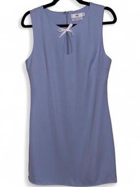 Twik by Simon’s Lavender Bow-Accent Sleeveless Shift Dress